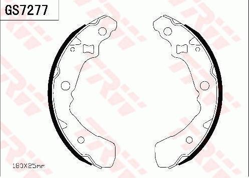 TRW GS7277 - Bremžu loku komplekts www.autospares.lv