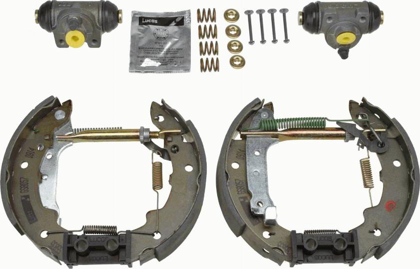 TRW GSK1035 - Brake Shoe Set www.autospares.lv