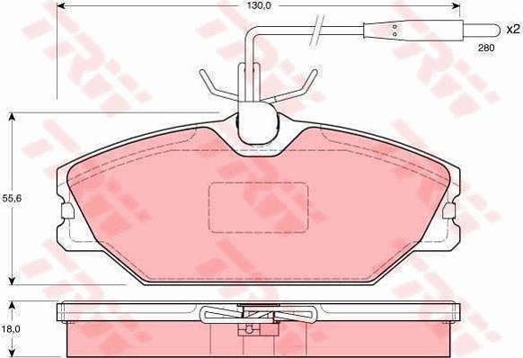 TRW GTD1099 - Bremžu komplekts, Disku bremzes www.autospares.lv