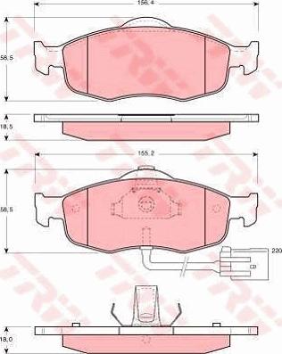 TRW GTD1046 - Bremžu komplekts, Disku bremzes www.autospares.lv