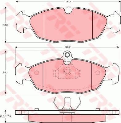 TRW GTD1025 - Bremžu komplekts, Disku bremzes www.autospares.lv