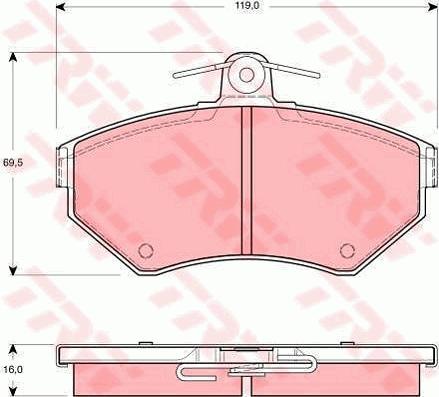 TRW GTD1076 - Bremžu komplekts, Disku bremzes www.autospares.lv