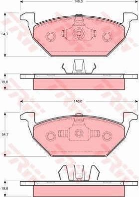 TRW GTD1113 - Bremžu komplekts, Disku bremzes www.autospares.lv