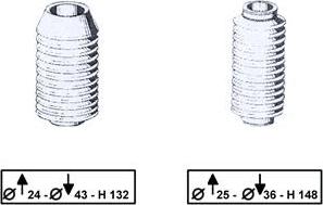 TRW JBE114 - Putekļusargu komplekts, Stūres iekārta www.autospares.lv