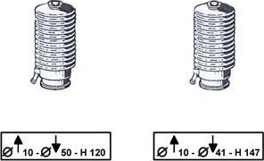 TRW JBE186 - Putekļusargu komplekts, Stūres iekārta www.autospares.lv