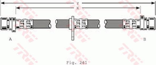 TRW PHA367 - Bremžu šļūtene www.autospares.lv