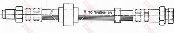 TRW PHB451 - Bremžu šļūtene www.autospares.lv