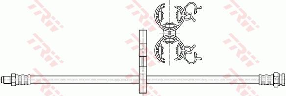 TRW PHB487 - Bremžu šļūtene www.autospares.lv