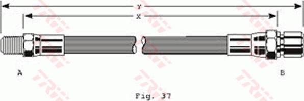 TRW PHB146 - Bremžu šļūtene www.autospares.lv