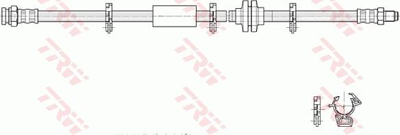 TRW PHB362 - Bremžu šļūtene www.autospares.lv