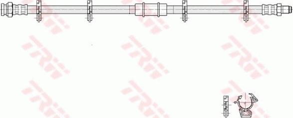 TRW PHB273 - Bremžu šļūtene www.autospares.lv