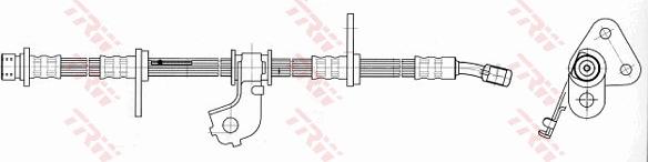 TRW PHD550 - Bremžu šļūtene www.autospares.lv