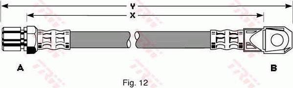 TRW PHD105 - Bremžu šļūtene www.autospares.lv