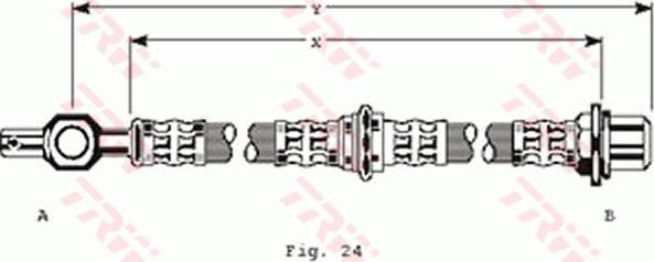 TRW PHD180 - Bremžu šļūtene www.autospares.lv