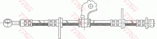 TRW PHD317 - Bremžu šļūtene www.autospares.lv