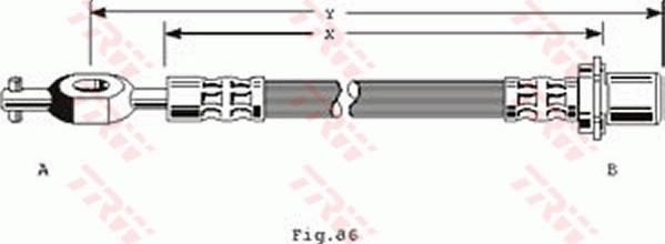 TRW PHD235 - Bremžu šļūtene www.autospares.lv