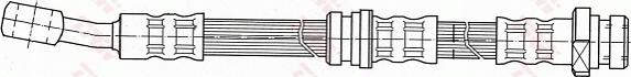 TRW PHD704 - Bremžu šļūtene www.autospares.lv