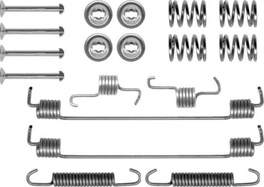 TRW SFK343 - Accessory Kit, brake shoes www.autospares.lv