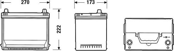 Tudor TA754 - Startera akumulatoru baterija www.autospares.lv