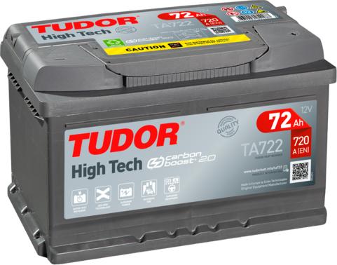 Tudor TA722 - Starter Battery www.autospares.lv