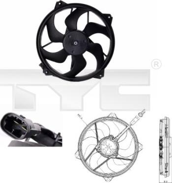 TYC 805-0008 - Ventilators, Motora dzesēšanas sistēma www.autospares.lv