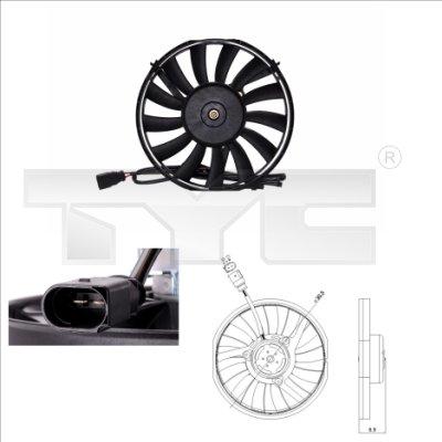 TYC 802-0008 - Fan, radiator www.autospares.lv