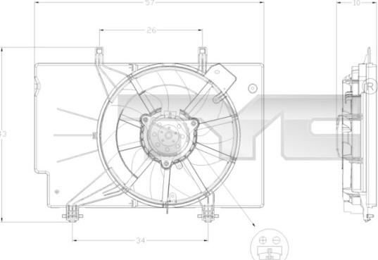 TYC 810-0042 - Ventilators, Motora dzesēšanas sistēma www.autospares.lv