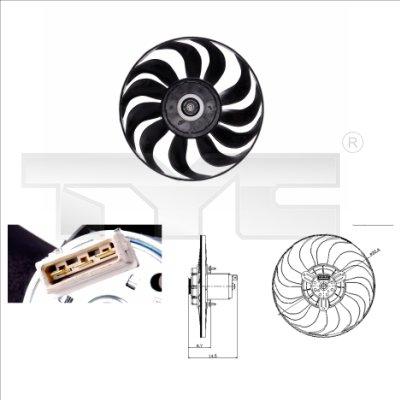 TYC 837-0019 - Ventilators, Motora dzesēšanas sistēma autospares.lv