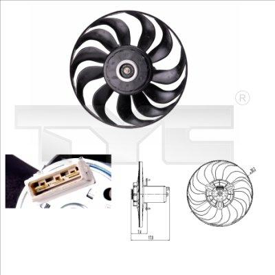 TYC 837-0012 - Ventilators, Motora dzesēšanas sistēma autospares.lv