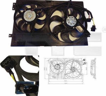 TYC 837-0024 - Ventilators, Motora dzesēšanas sistēma www.autospares.lv