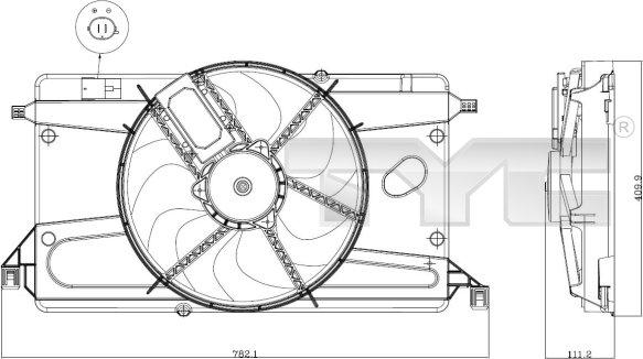 TYC 820-0002 - Ventilators, Motora dzesēšanas sistēma www.autospares.lv