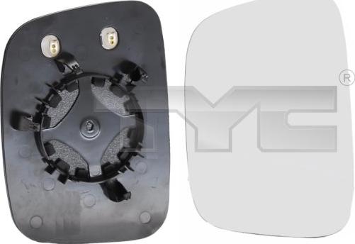 TYC 337-0147-1 - Spoguļstikls, Ārējais atpakaļskata spogulis www.autospares.lv