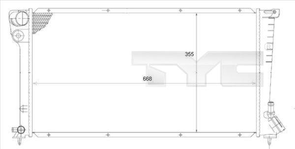 TYC 705-0002 - Radiators, Motora dzesēšanas sistēma www.autospares.lv