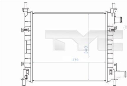 TYC 710-0043 - Radiators, Motora dzesēšanas sistēma www.autospares.lv