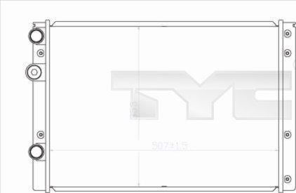 TYC 737-0038 - Radiators, Motora dzesēšanas sistēma autospares.lv