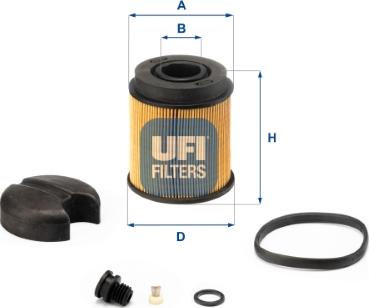 UFI 44.001.00 - Karbamīda filtrs www.autospares.lv