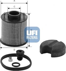 UFI 44.003.00 - Karbamīda filtrs www.autospares.lv