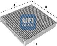 UFI 54.195.00 - Filtrs, Salona telpas gaiss www.autospares.lv