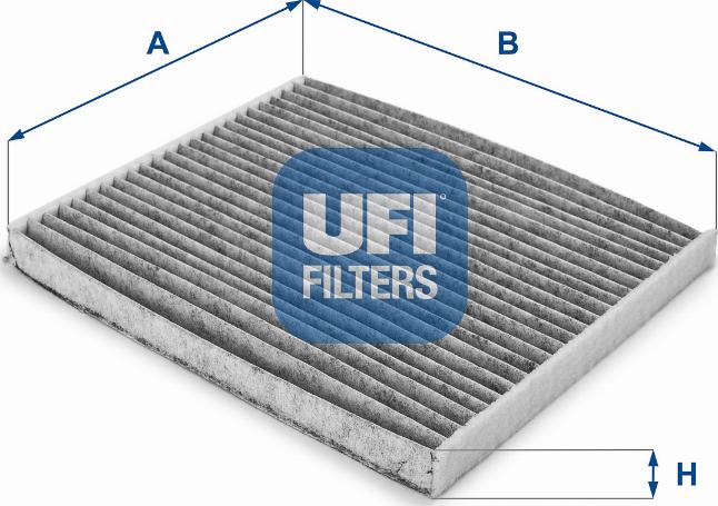 UFI 54.162.00 - Фильтр воздуха в салоне www.autospares.lv