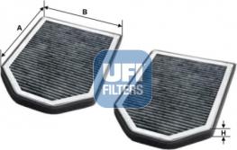 UFI 54.110.00 - Filtrs, Salona telpas gaiss www.autospares.lv