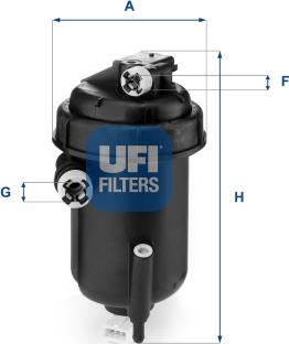 UFI 55.143.00 - Fuel filter www.autospares.lv