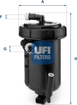 UFI 55.147.00 - Degvielas filtrs autospares.lv