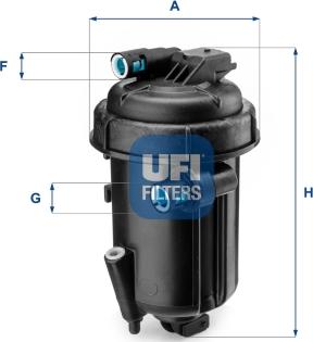 UFI 55.163.00 - Degvielas filtrs www.autospares.lv