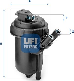 UFI 55.114.00 - Fuel filter www.autospares.lv