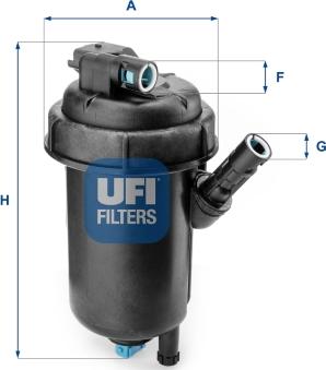 UFI 55.139.00 - Fuel filter www.autospares.lv