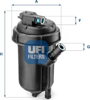 UFI 55.125.00 - Degvielas filtrs www.autospares.lv