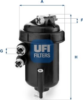 UFI 55.127.00 - Fuel filter www.autospares.lv