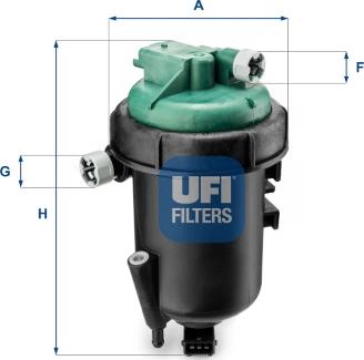 UFI 55.175.00 - Degvielas filtrs autospares.lv