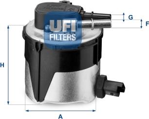 UFI 55.170.00 - Degvielas filtrs www.autospares.lv