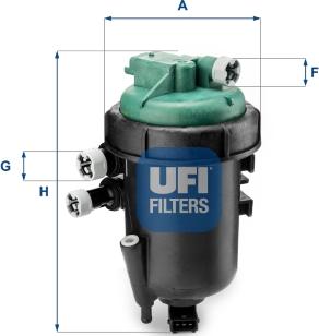 UFI 55.178.00 - Degvielas filtrs autospares.lv